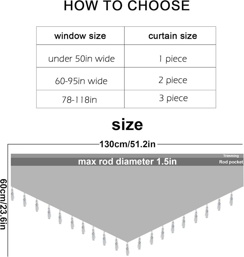 Molaxhome Valance Swag Curtain 51 Inch Scalloped Cloth Curtain Panels with Crystal Beads - Rod Pocket Farmhouse Window Treatment for Kitchen Bedroom 1pc Boho Chic Drape Decor 021Black - Image 4